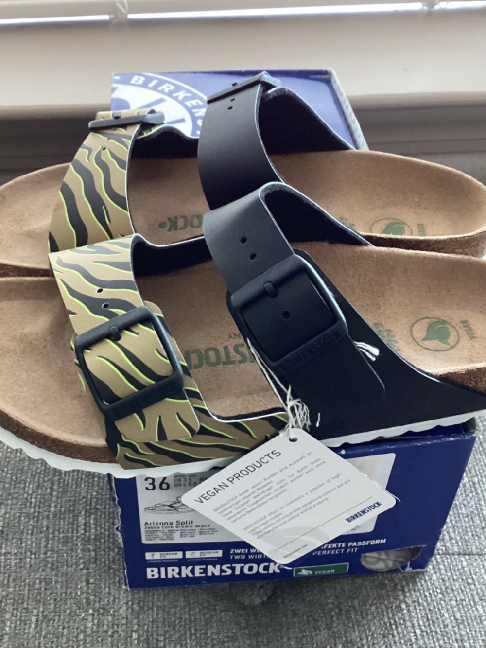 BIRKENSTOCK Women's Arizona Split Birko-Flor Sandals, size US5/ EU36 - Picture 13 of 13